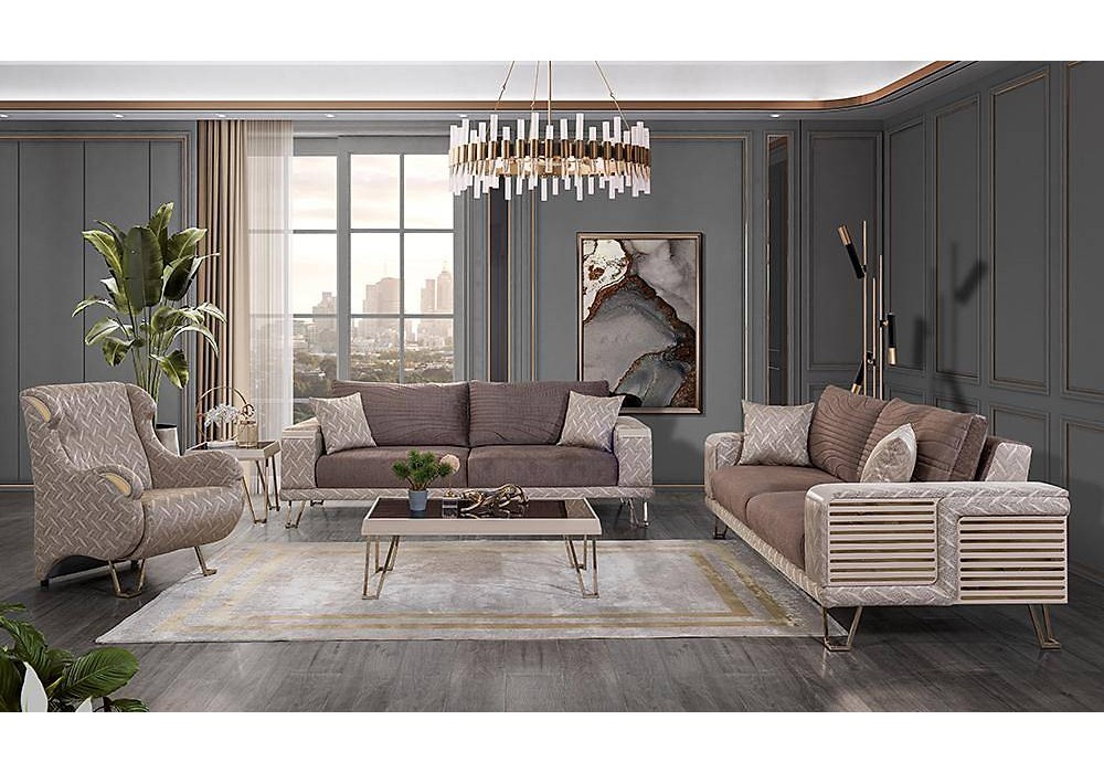 Praga Salon Takımı - Kahve