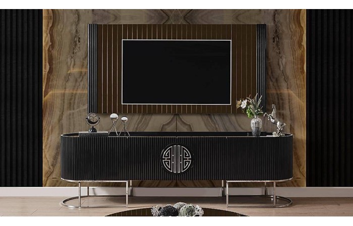 Crown Tv Ünitesi - Siyah - Silver