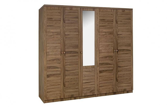 Justo Ceviz Gardrop - 5 Kapılı