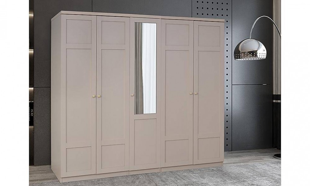 Vista Vizon Gardrop - 5 Kapılı Kapaklı Gardırop Vista Vizon Gardrop - 5 Kapılı Kapaklı Gardırop