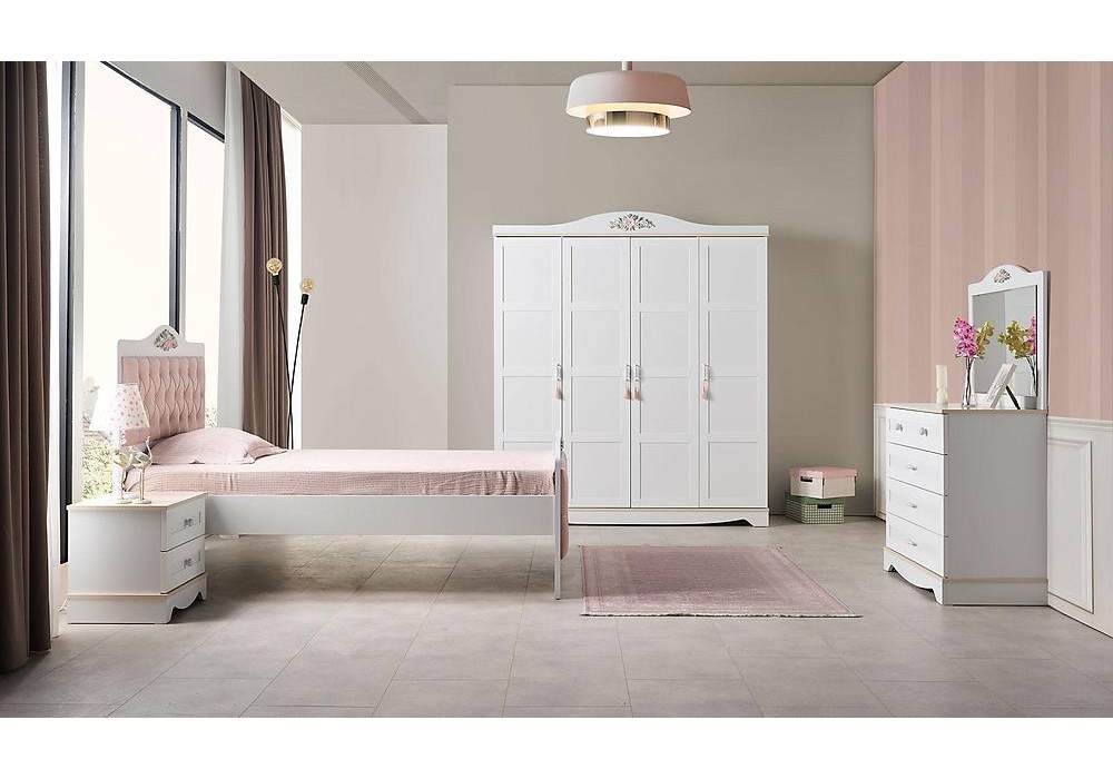 Pink Genç Odası - 4 Kapılı