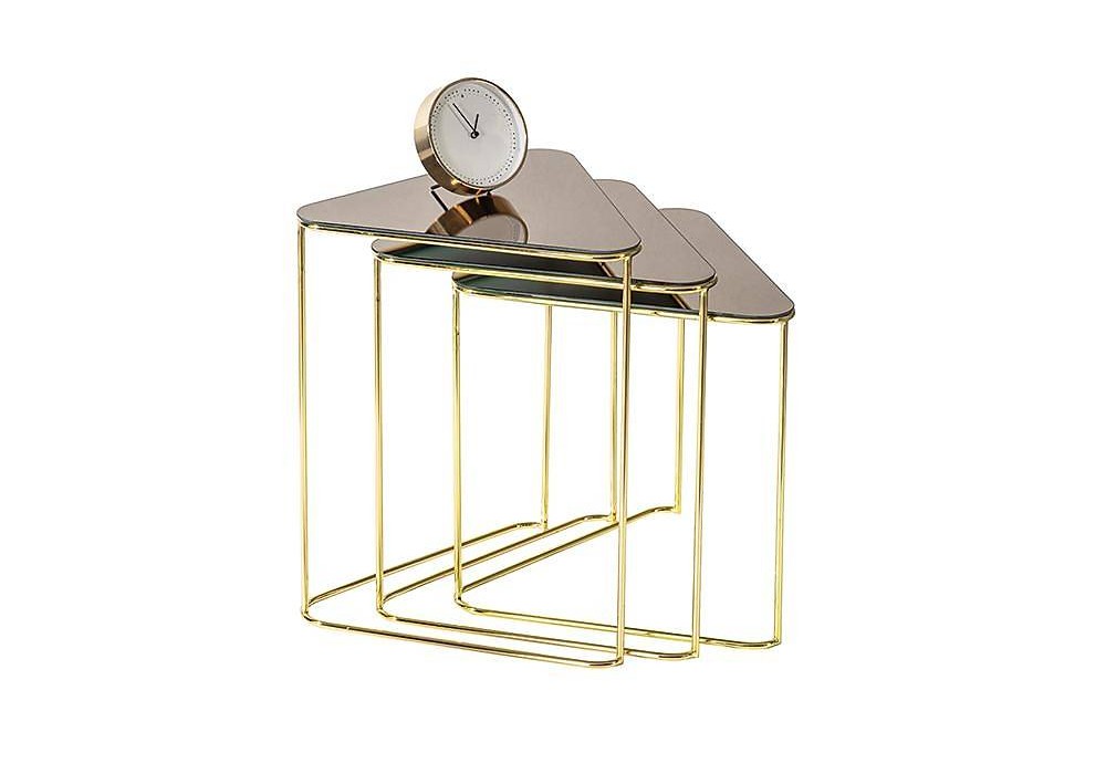 Ekol Zigon Sehpa - Gold
