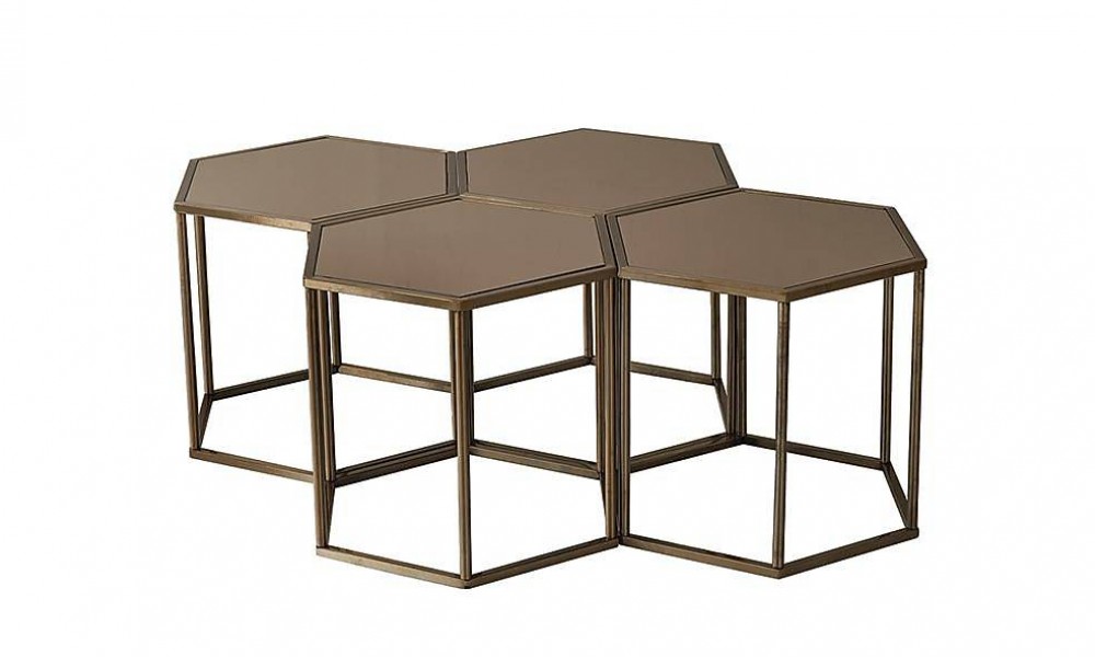 Vegas Orta Sehpa Seti - Bronz Vegas Orta Sehpa Seti - Bronz