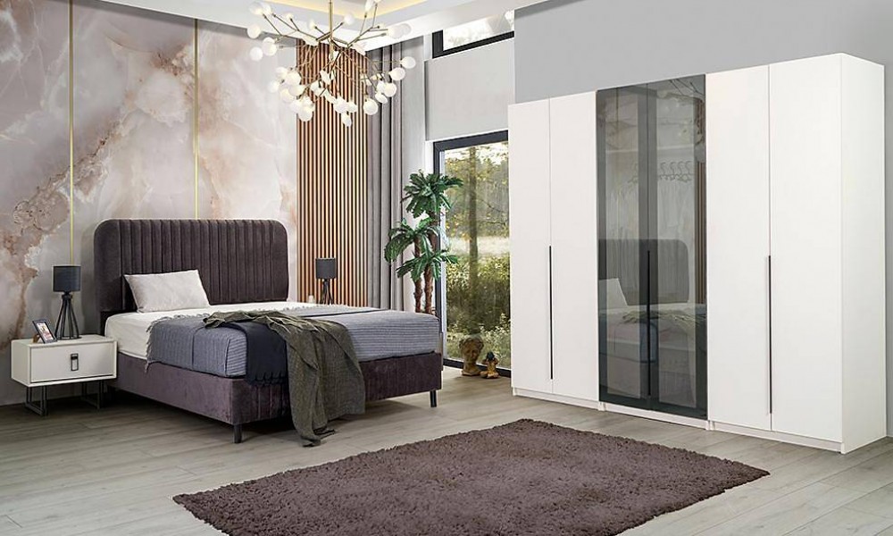 Lavinya Bazalı Yatak Odası - 6 Kapılı Yatak Odası