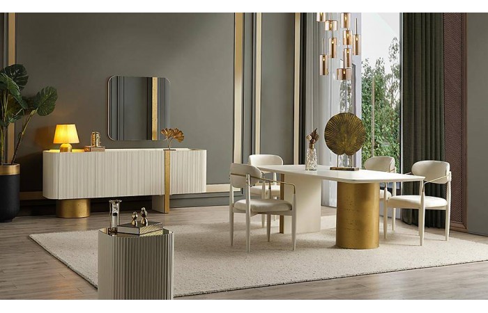 Baroc Yemek Odası - Gold