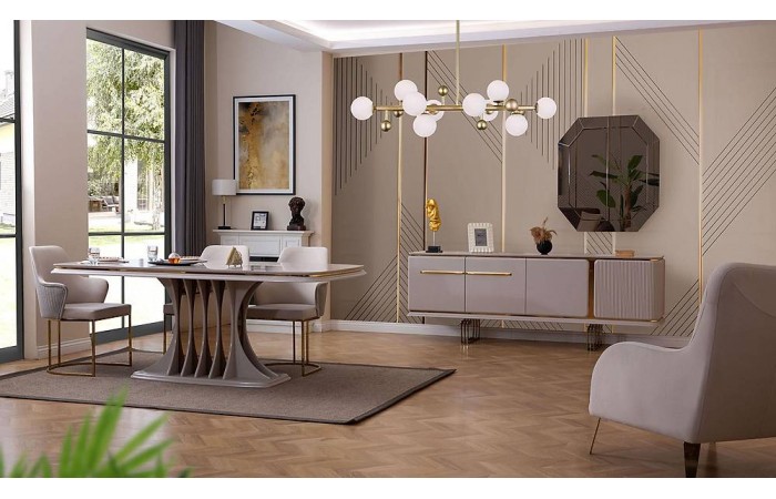 Farya New Yemek Odası - Gold