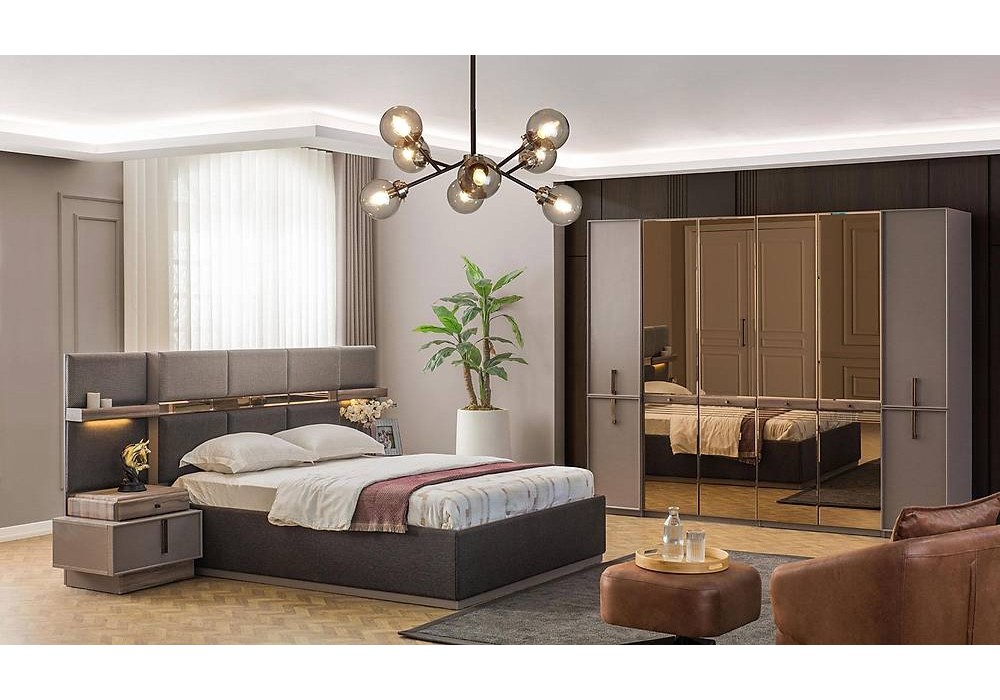 Lova Bazalı Yatak Odası - 6 Kapılı