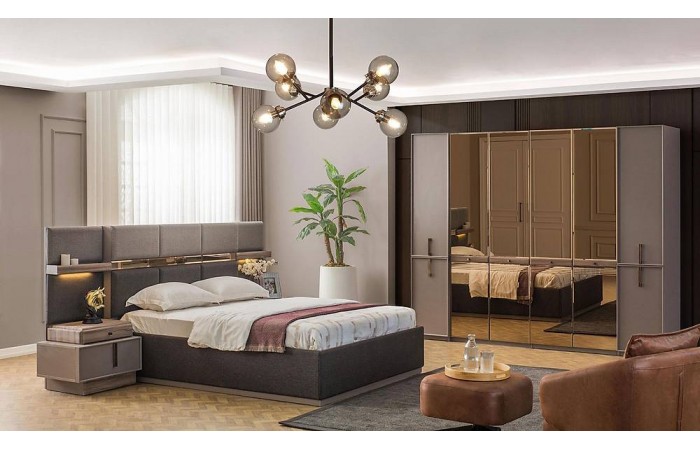Lova Bazalı Yatak Odası - 6 Kapılı