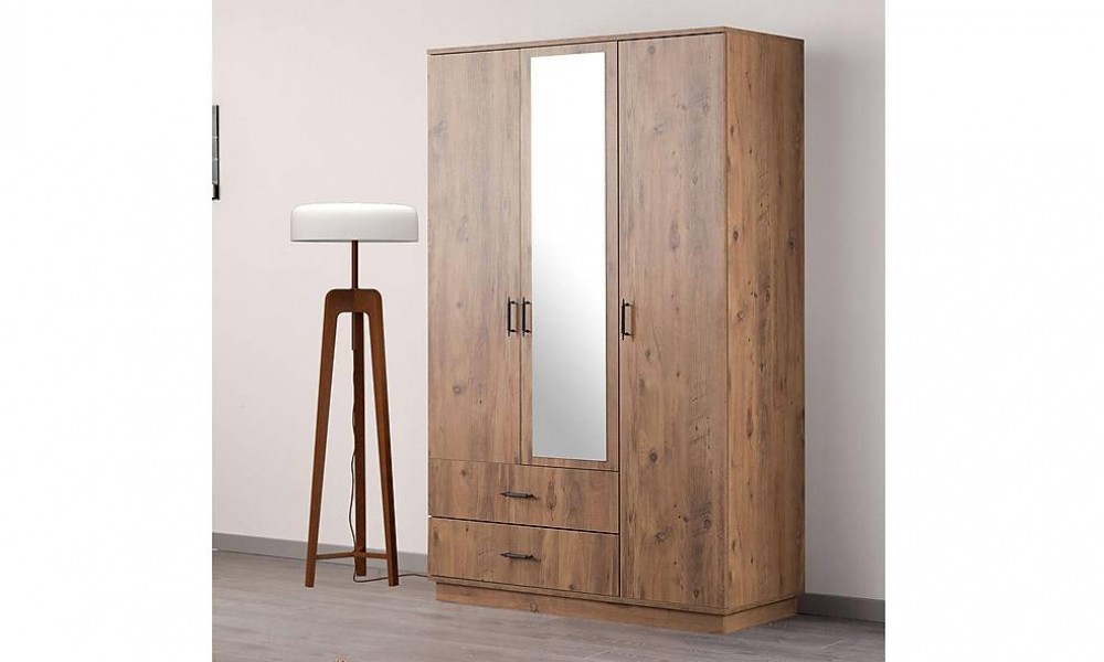 Craft Gardrop - 3 Kapılı - Ceviz Kapaklı Gardırop Craft Gardrop - 3 Kapılı - Ceviz Kapaklı Gardırop