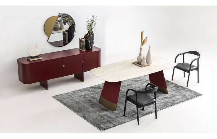 Penora Yemek Odası - Bordo