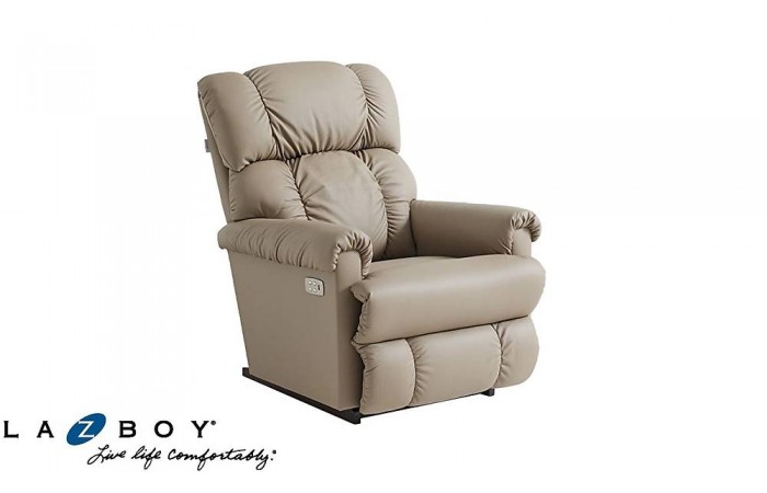 La-Z-Boy Pinnacle Leather Madras Elektrikli Tv Koltuğu - Mushroom