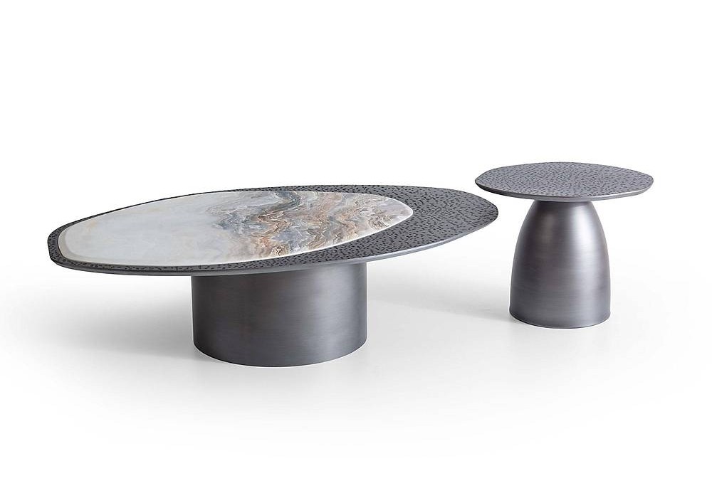 Wave Orta Sehpa Seti - Silver
