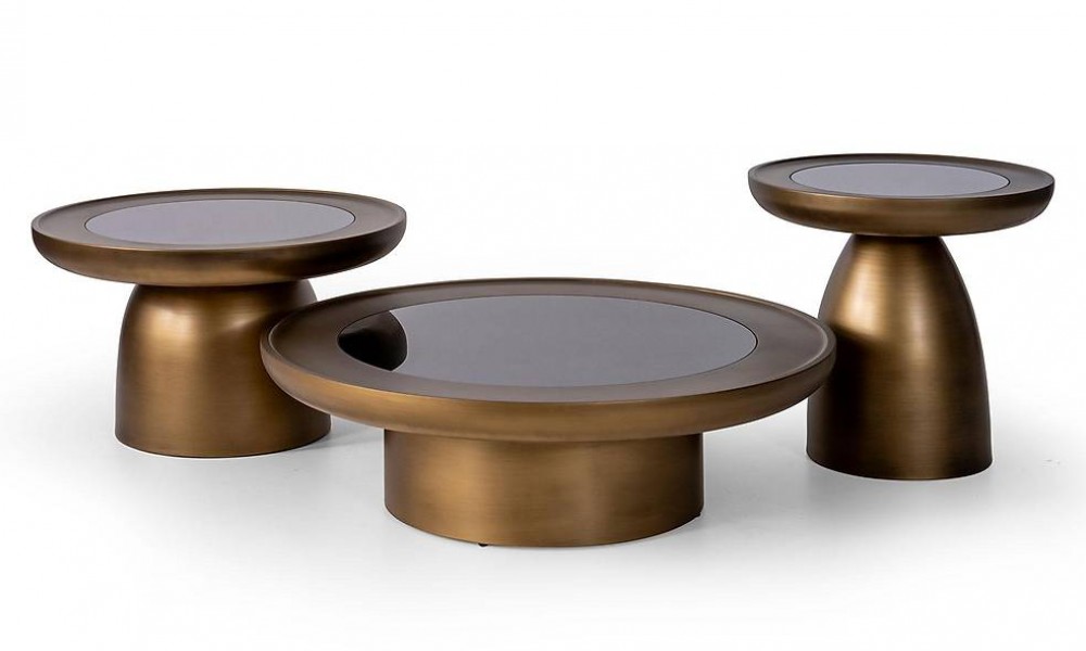 Dyno Orta Sehpa Seti - Brass Dyno Orta Sehpa Seti - Brass