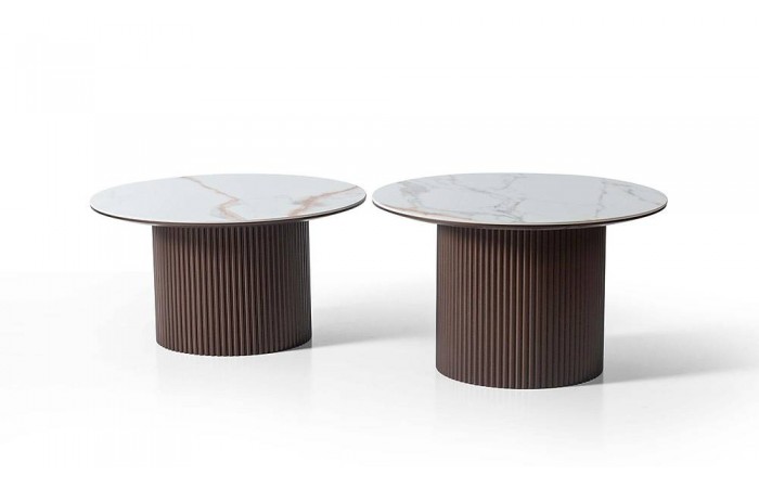 Royce Sehpa Seti - Porselen - Bronz