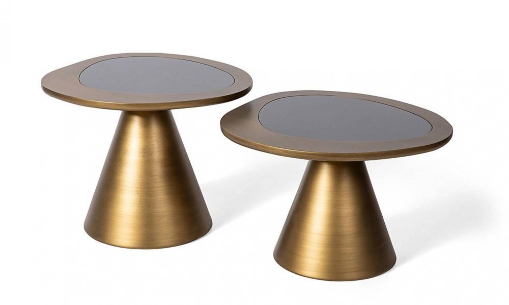 Milton Orta Sehpa Seti - Brass