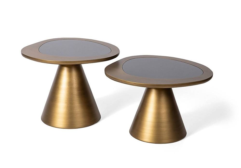 Milton Orta Sehpa Seti - Brass