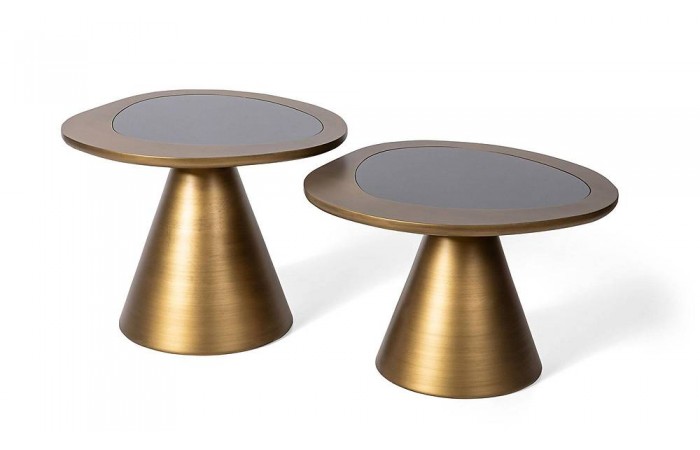 Milton Orta Sehpa Seti - Brass