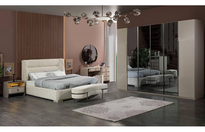 Milano Bazalı Yatak Odası - 6 Kapılı
