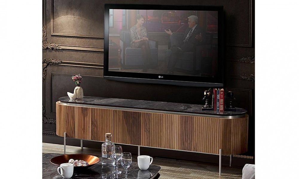 Mood Ceviz Gümüş Tv Sehpası