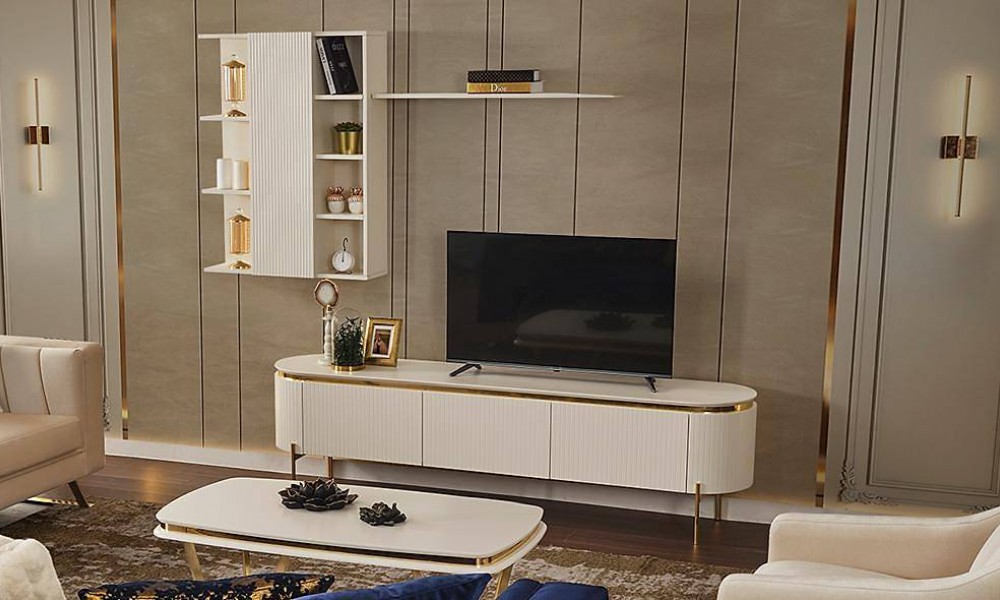 Mood Ekru Gold Tv Ünitesi Mood Ekru Gold Tv Ünitesi