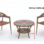 Saga Rattan Çay Seti Çay Seti Koltuk