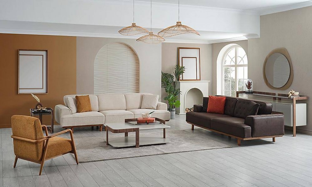 Minotti Ahşap Koltuk Takımı