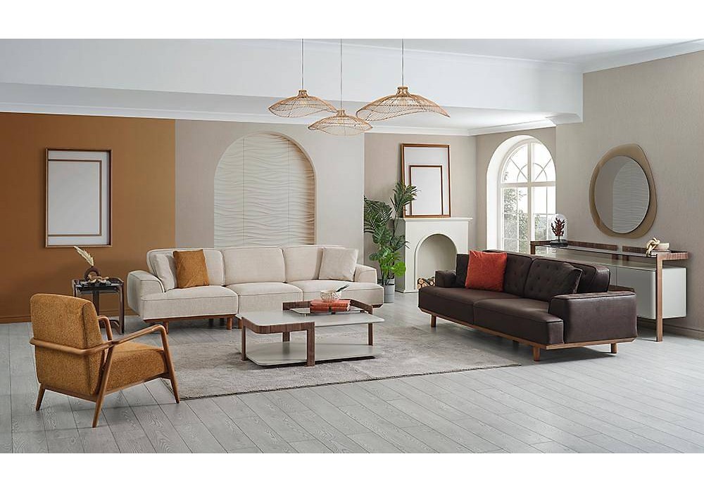 Minotti Ahşap Koltuk Takımı