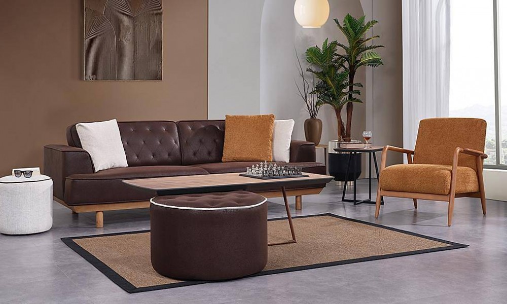 Minotti Ahşap Koltuk Takımı
