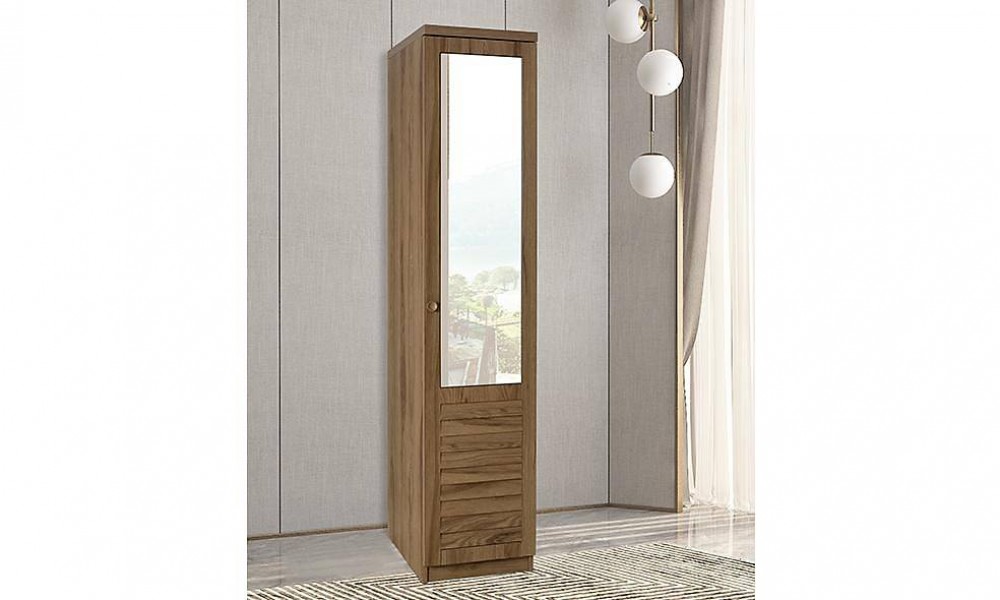 Justo Ceviz Gardrop - 5 Kapılı Kapaklı Gardırop