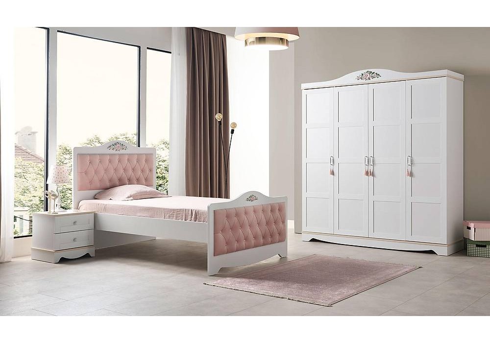 Pink Genç Odası - 4 Kapılı