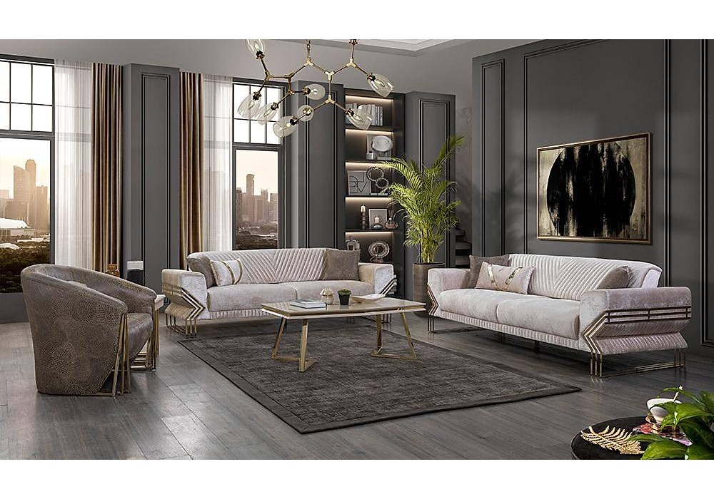 Kayra Salon Takımı - Ekru