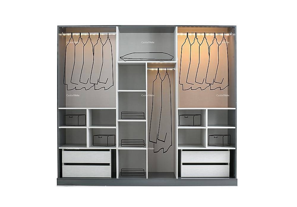 Brafta 6 Kapılı Mdf Gardrop