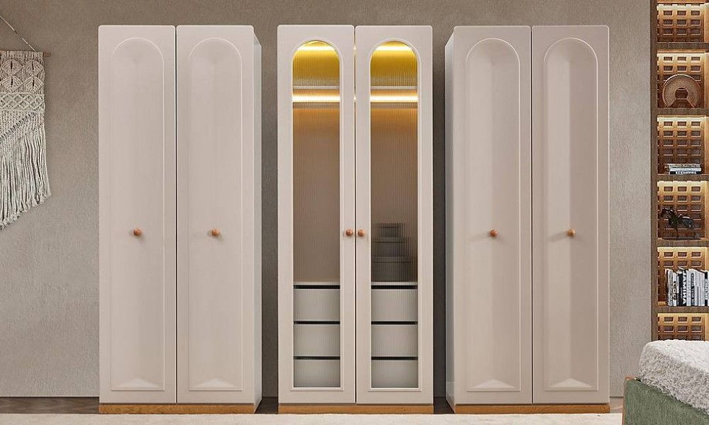 Valdes 6 Kapılı Gardrop Kapaklı Gardırop