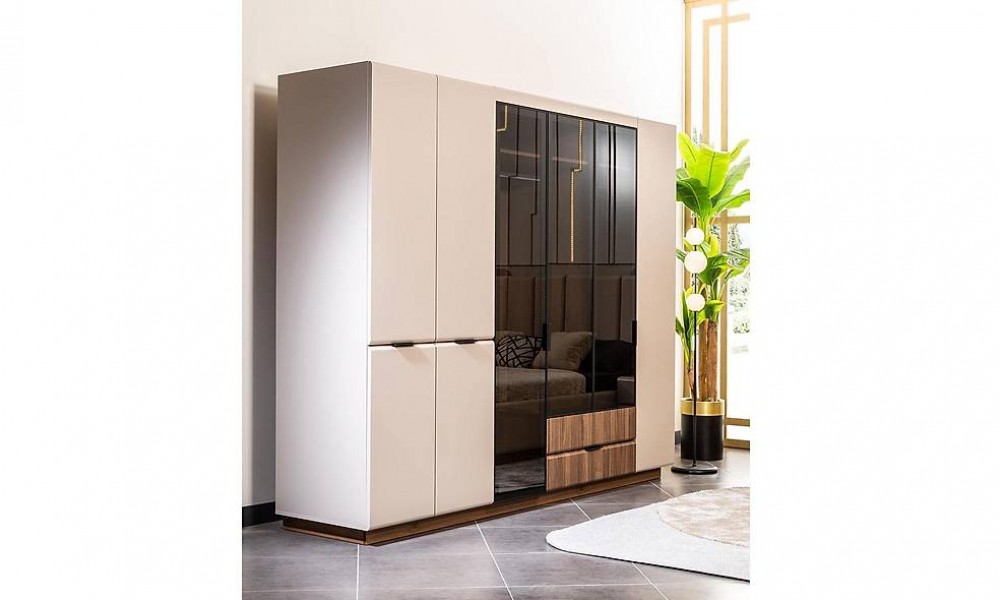 Valentina 6 Kapılı Gardrop Kapaklı Gardırop