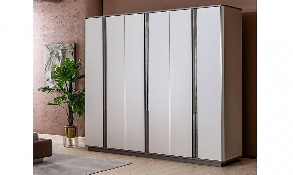 Quantum 6 Kapılı Gardrop Kapaklı Gardırop