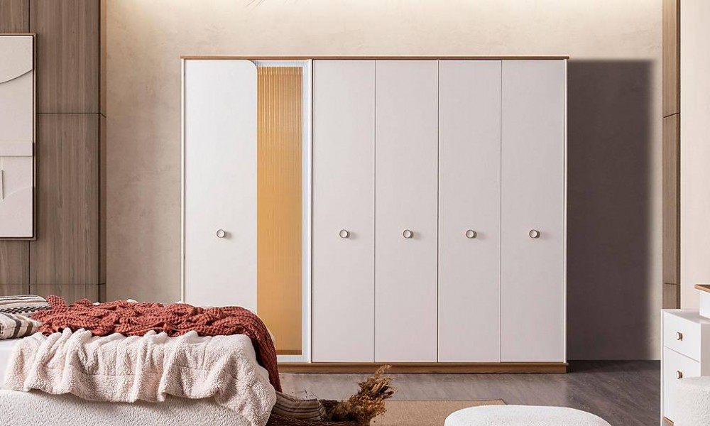 Flora 6 Kapılı Gardrop Kapaklı Gardırop
