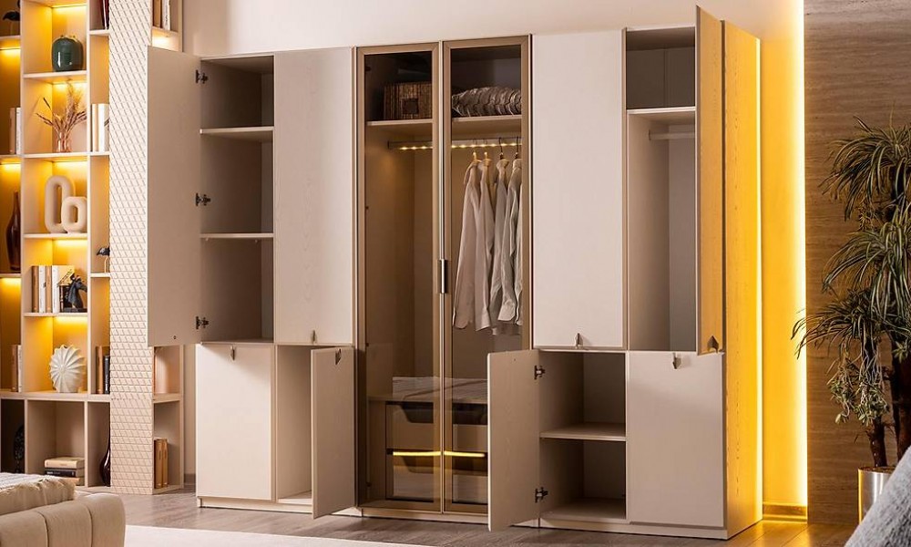 Atelier Gardrop - 6 Kapılı Kapaklı Gardırop Atelier Gardrop - 6 Kapılı Kapaklı Gardırop