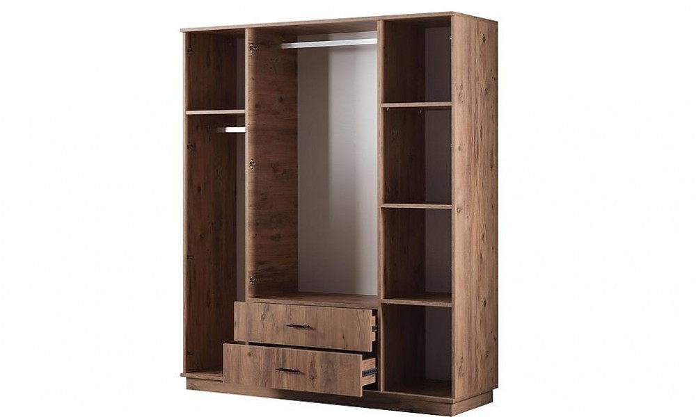 Craft Gardrop - 4 Kapılı - Ceviz Kapaklı Gardırop Craft Gardrop - 4 Kapılı - Ceviz Kapaklı Gardırop