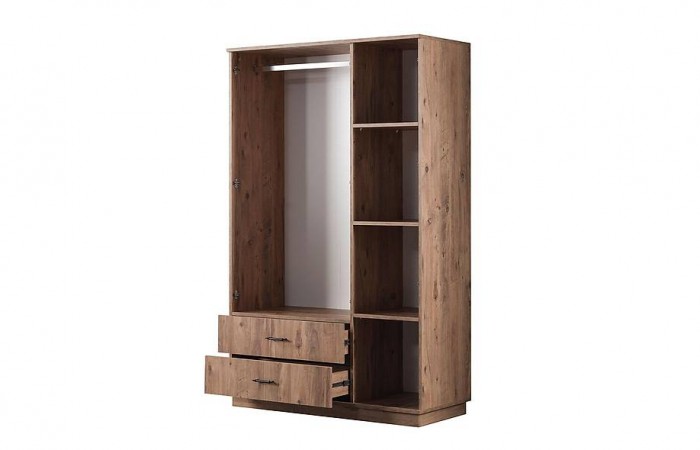 Craft Gardrop - 3 Kapılı - Ceviz