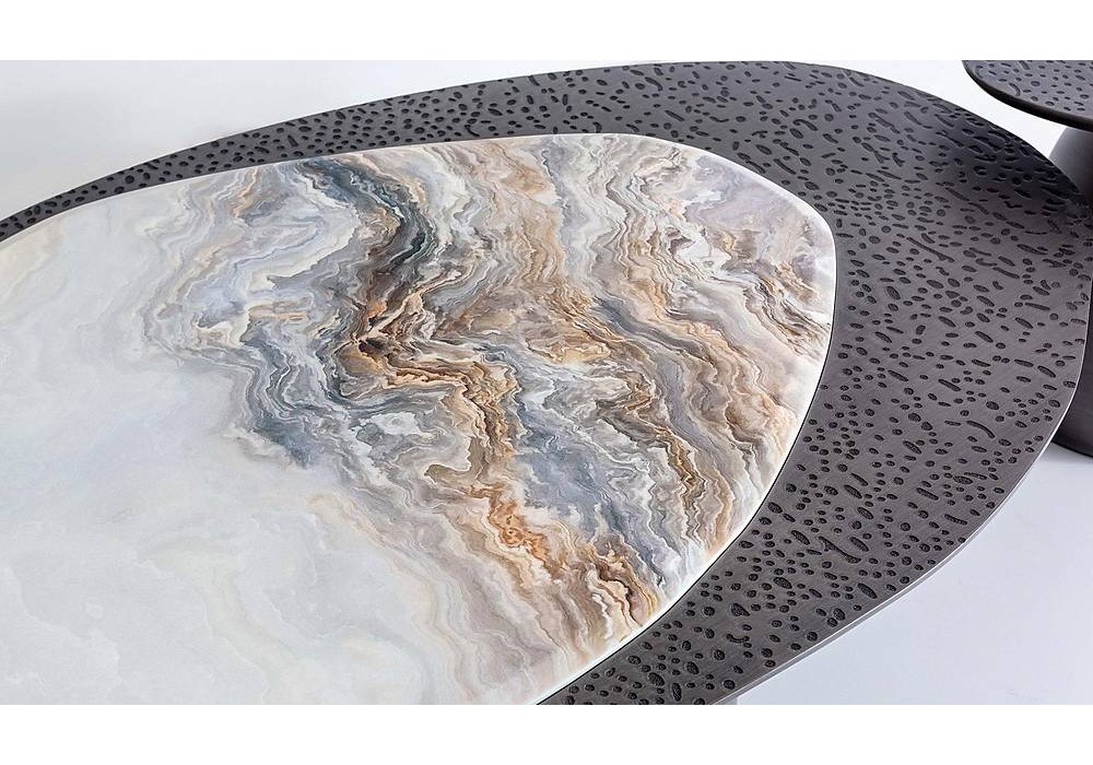Wave Orta Sehpa Seti - Silver