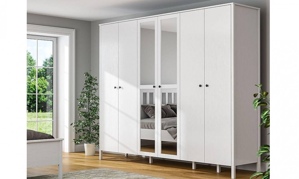 Netha Gardrop - 6 Kapılı Kapaklı Gardırop Netha Gardrop - 6 Kapılı Kapaklı Gardırop