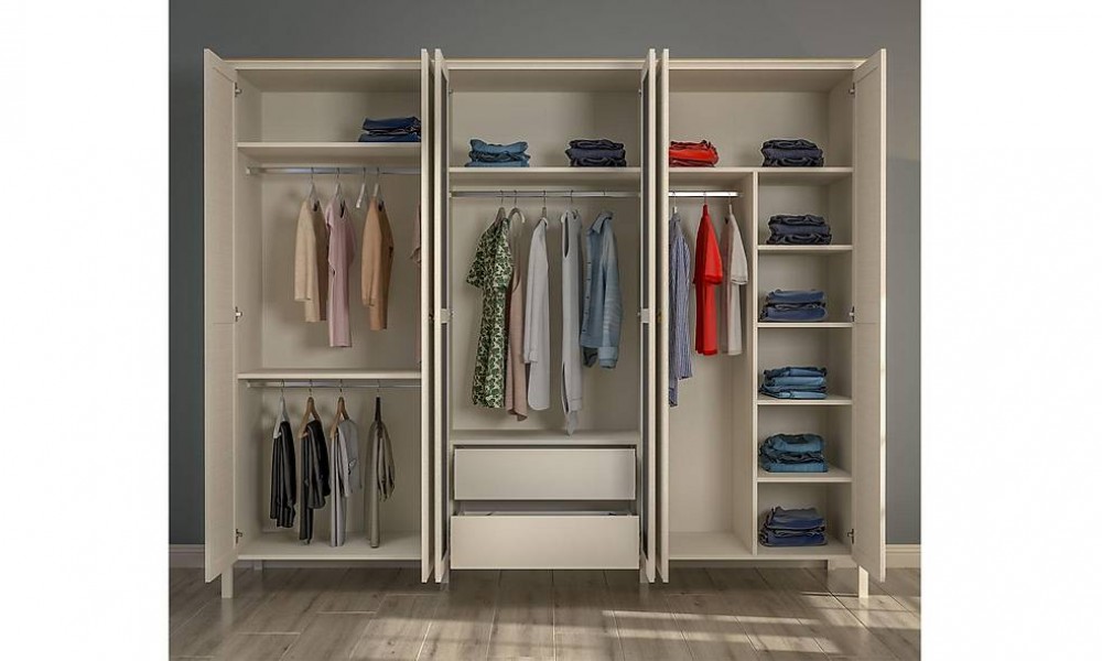 Astoria 6 Kapılı Gardrop - Askılı Kapaklı Gardırop Astoria 6 Kapılı Gardrop - Askılı Kapaklı Gardırop