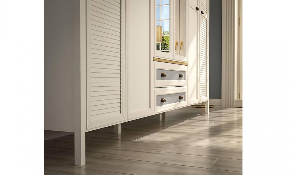 Astoria 6 Kapılı Gardrop - Çekmeceli Kapaklı Gardırop Astoria 6 Kapılı Gardrop - Çekmeceli Kapaklı Gardırop