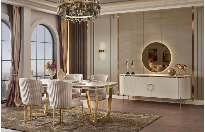 Perla Luxury Yemek Odası Takımı