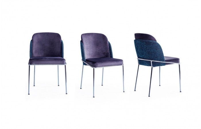 Minotti Sandalye Krom Metal S-01