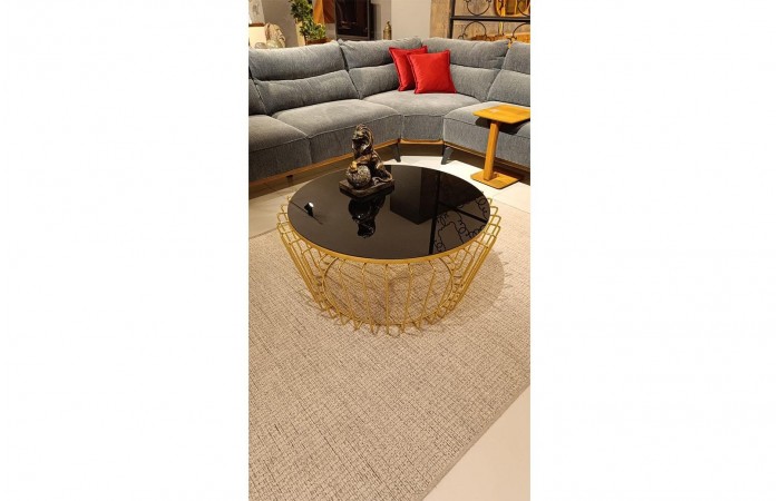 OUTLET - KÇK - C-245 Gold Orta Sehpa