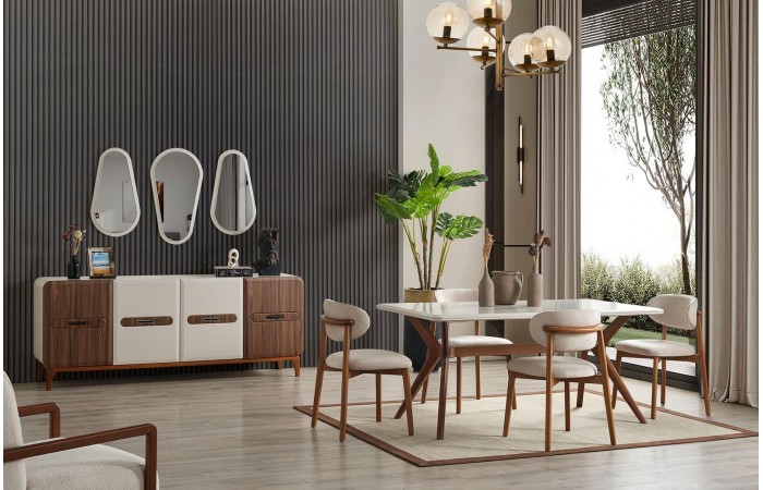 Litanix Yemek Odası Takımı Ceviz
