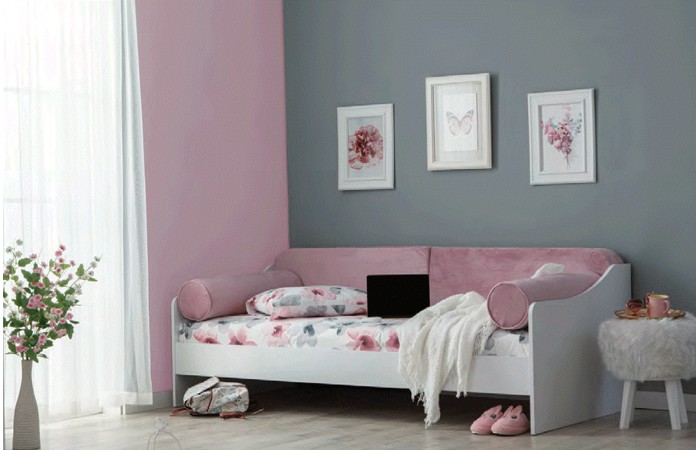 Santas Day Bed 90*200 cm Pembe