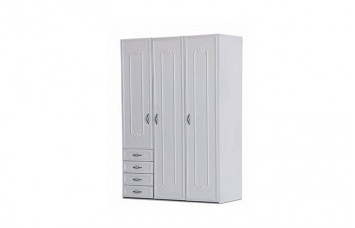 Mean 3 Kapaklı Dolap Ahşap S-306