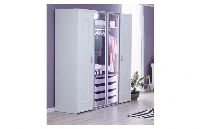 Mean 4 Kapaklı Dolap S-443